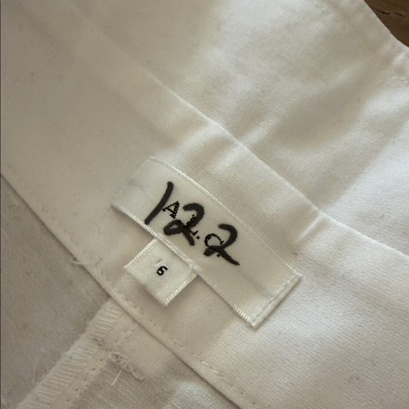 ALC White Wide-Leg Pants with Belt - Picture 2 of 8